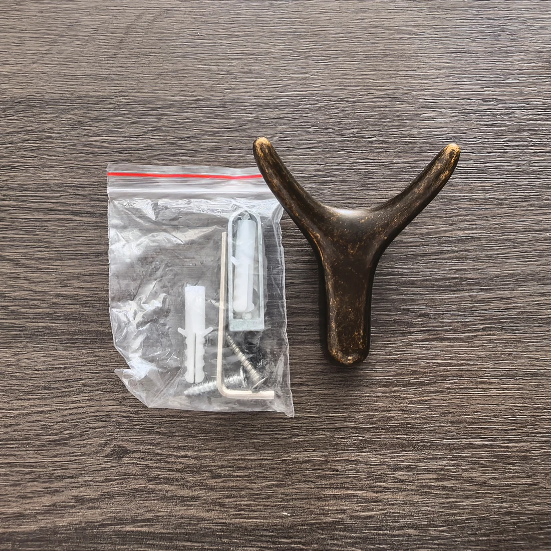 YUTOKO Hochwertiger Vintage-Stil Antik-Bronze Einzelhaken für Kleidung und Hüte Amerikanischer Garderobenhaken für den Flur – Detail 3