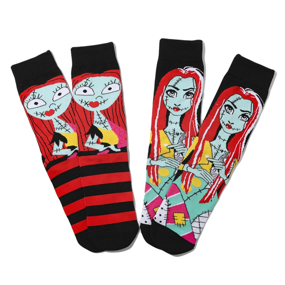 MINISO The Nightmare Before Christmas Jack Skellington Sally Alien Cosplay Adult Unisex Costume Accessories Sock Halloween Props