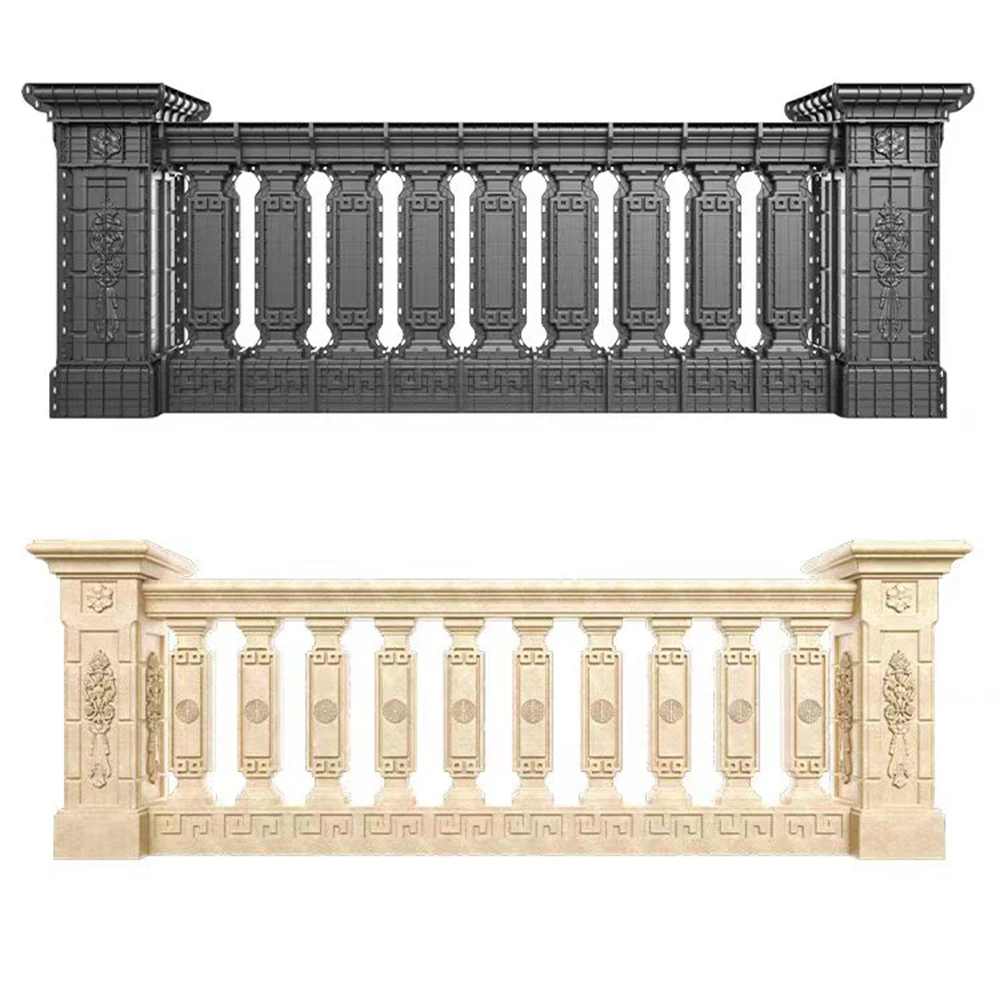 Roman column cast-in-place railing mold 98cm high rural villa Chinese guardrail cement column template thickened and reused