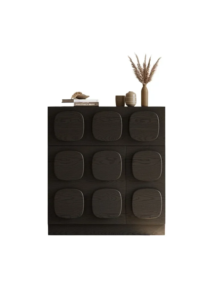 

Wabi, drawer-type chest, bedroom locker, living room against the wall, high-end black porch