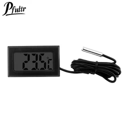 Mini LCD Digital Thermometer With Waterproof Probe Indoor Outdoor Convenient Temperature Sensor For Refrigerator Fridge Aquarium