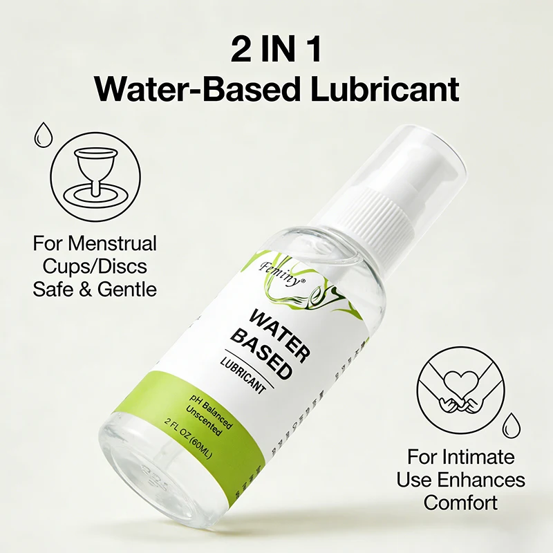 Menstrual Cup Gleit Gel Ph Balance Natural Water Base Lubricant For Sex Toy, Period Cup, Disc,Or Applicator