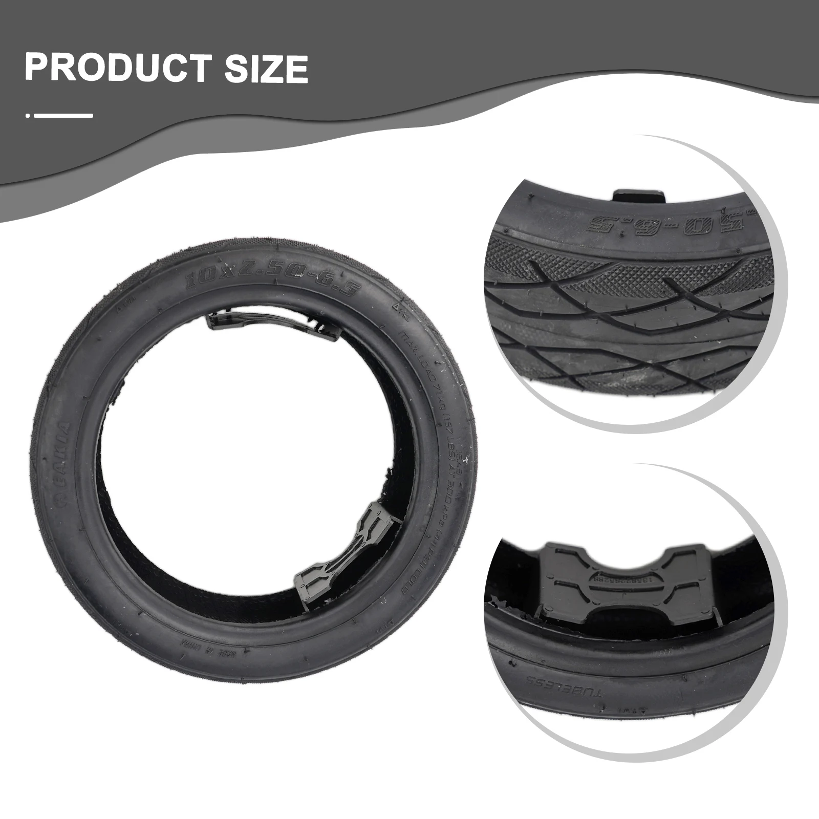 

Шины для скутера для Ninebot Max G30, аксессуары, противоскользящие противоскользящие велосипеды для скутеров BIRD, бескамерная шина 10x2,50-6,5