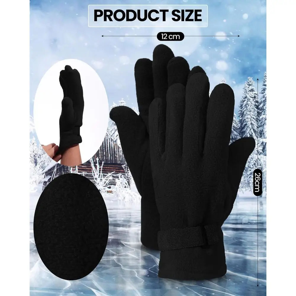 قفازات صوفية للرجال - دافئة وناعمة ومريحة للرياضات الشتوية والقيادة في الطقس البارد #2