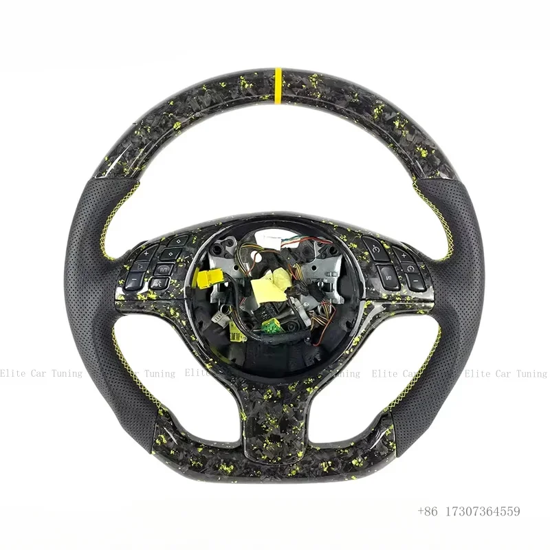 

Forged Carbon Fiber Steering Wheel for BMW E70 E71 X1 X5 X6 E90 E91 E92 E93 E81 E82 E87 E88 E84 Interior Accessories Upgrade