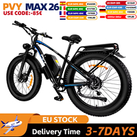 PVY MAX26 2400W Electric Bike 55KM/H Max Speed City Electric Bicycle 48V25AH Battery E-bike 26 Inch Fat Tire Adult Electric Bike
