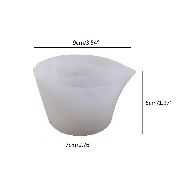 Nonstick Silicone Mixing Cups Epoxy Resin Cups Silicone Measuring Cups for Resin Dropship