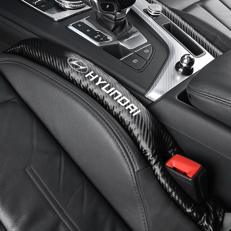 

1/2 шт. Накладки-заглушки из углеродного волокна для заполнения зазоров между сиденьями автомобиля для Hyundai Elantra, Tucson, Genesis, Avante, Grandeur, Sonata, Casper, Venue