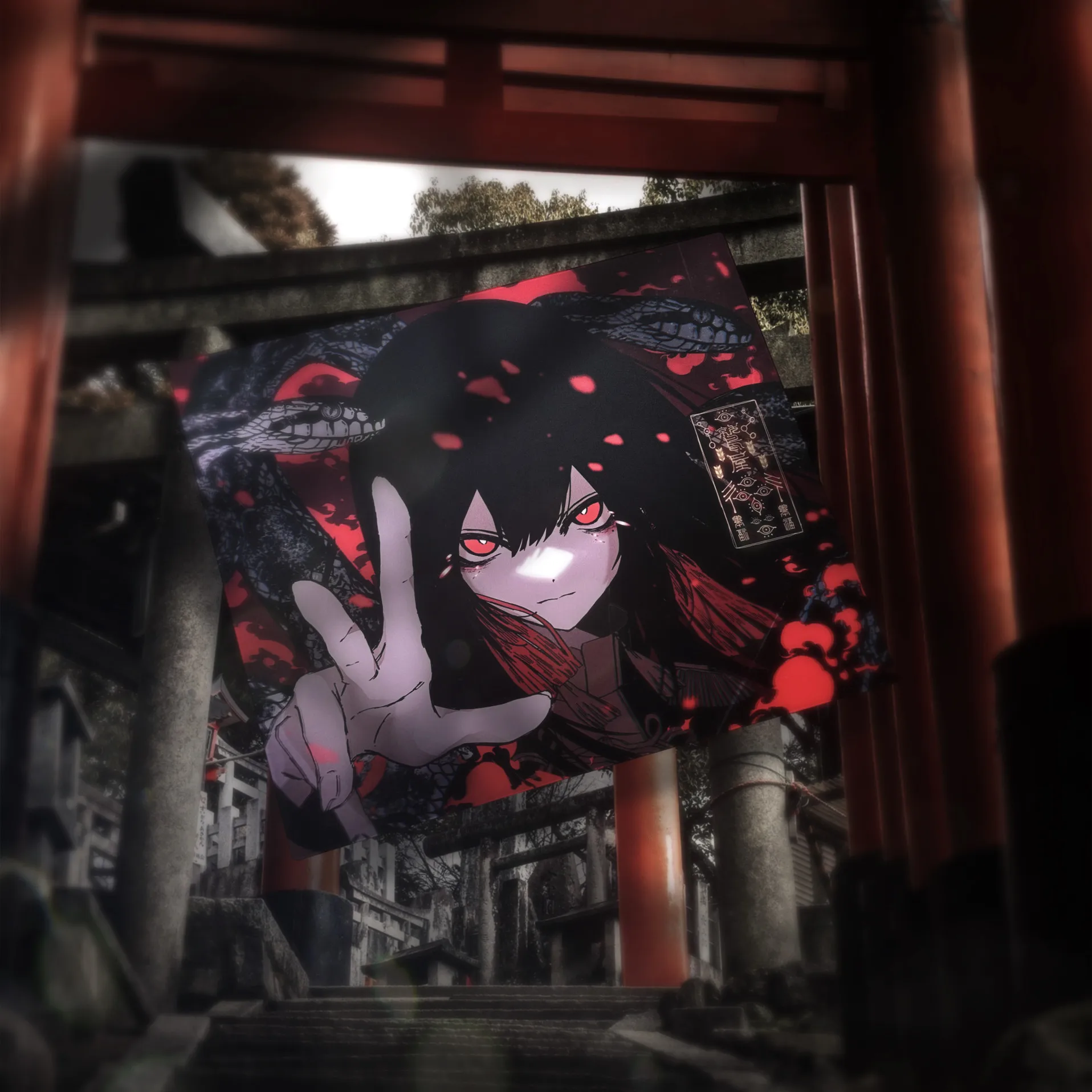 Custom Crimson Gem Aesthetic Glass Pad, Tempered Anime Gaming Surface XXL for Competitive FPS Tactical Gift