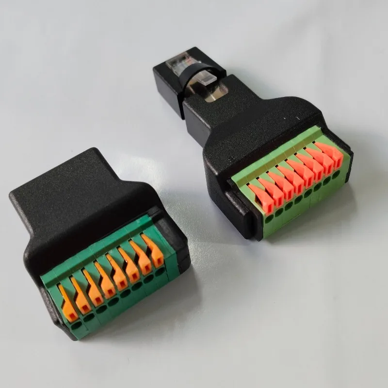 RJ45 Solderless Separation Board, RJ45 8P8C, Quick Spring Compression Cable Terminal Connector, Quick Insertion Extender