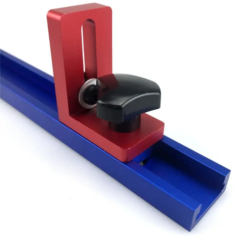 WON 2Pcs 30 Type T-Track T-Slot Miter Track Jig Fixture Slot Connector Woodworking Chute Rail Carpentry Tools, Durable 40Cm