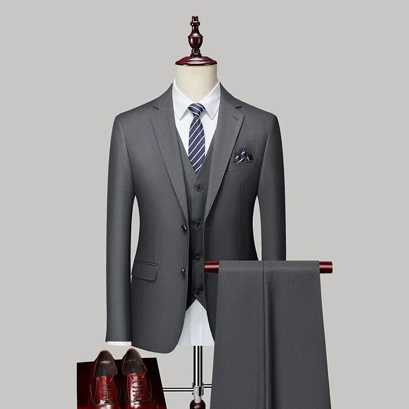 (107) Customized Men\'s New Formal Slim Business Groom\'s Wedding Suit