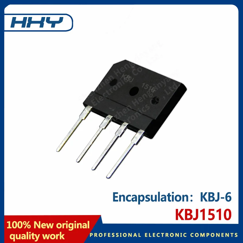 5PCS KBJ1510 rectifier bridge reactor 15A1000V package KBJ-6