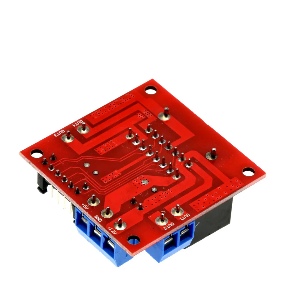 L298N DC-Schrittmotor-Treiberplatine, Dual-H-Brücken-Steuermodul für Arduino Smart Car Robot, 5V-35V 2A PWM-Geschwindigkeitsregler – Detail 3
