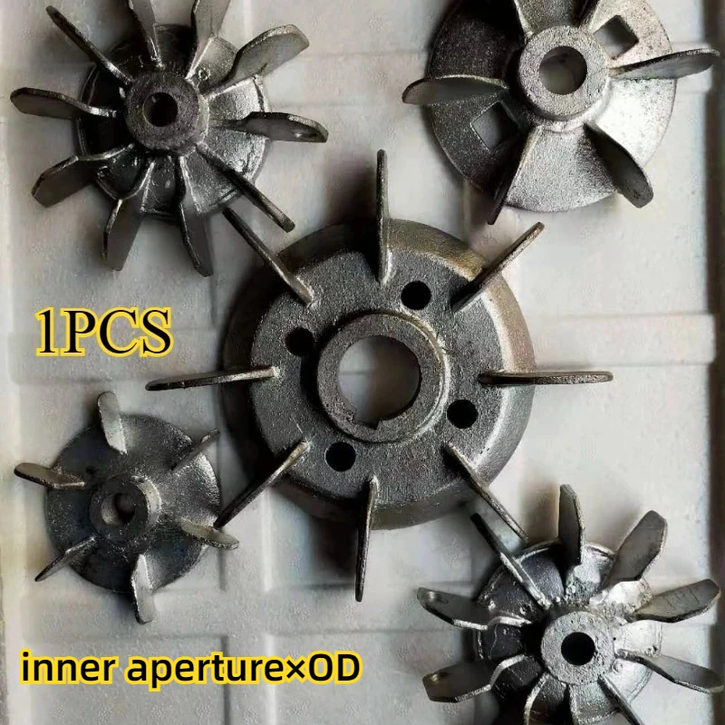1PC aluminum electric motor cooling fan blade for high temperature resistant three-phase single-phase motor fan accessories