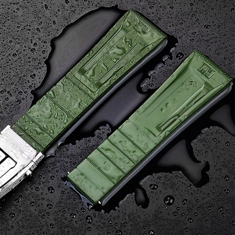 حزام ساعة فيتون لبريتلينغ أفنجرز الأصفر وولف بلاك بيرد توقيت ميكانيكي سوبر المحيط للرجال حزام ساعة فلوروروبر 22 مللي متر