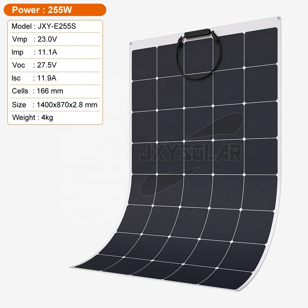 Flexible Panels Waterproof Solar Power System for RV Boat Caravans Motorhome Camping Off-Grid Applications