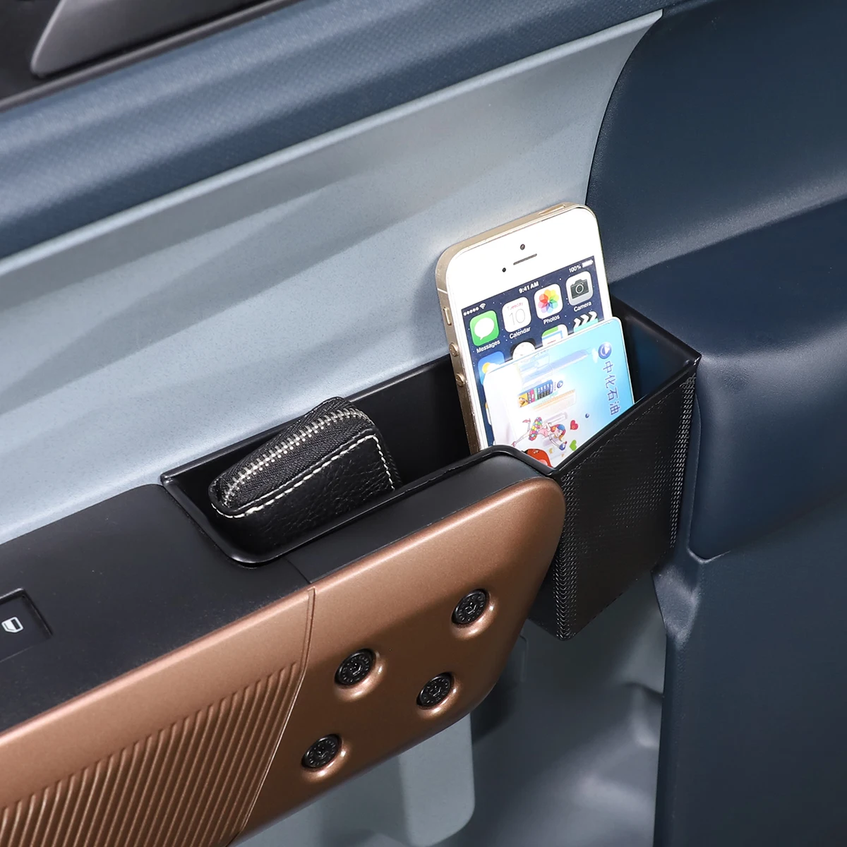 

Для Ford Maverick 2022-2023 ABS черный ящик для хранения дверей автомобиля, ручка для перчаток, подлокотник, ящик для телефона, автомобильные аксессуары для интерьера