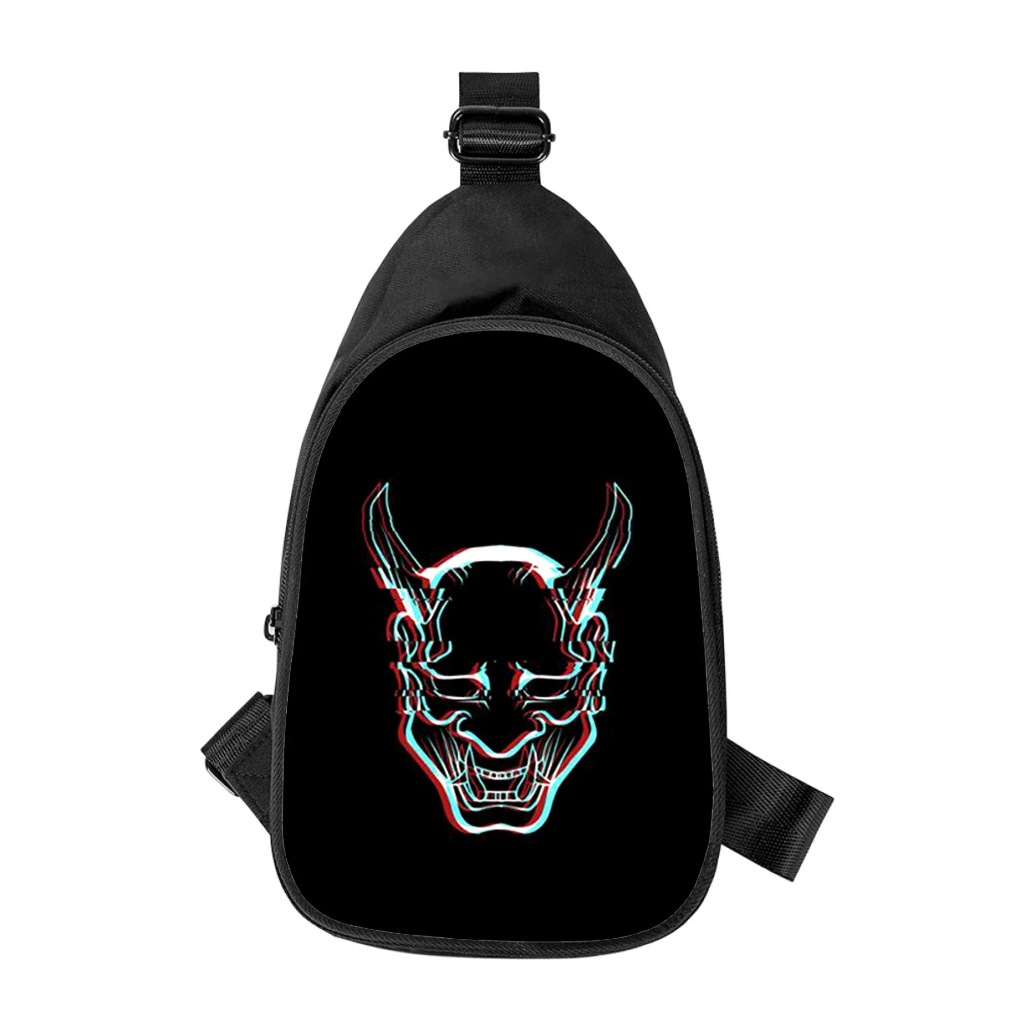 Satan Devil logo saco peito para homens e mulheres, impressão 3D, cruz saco peito, bolsa tiracolo, tiracolo, marido, escola, saco de cintura, masculino, novo