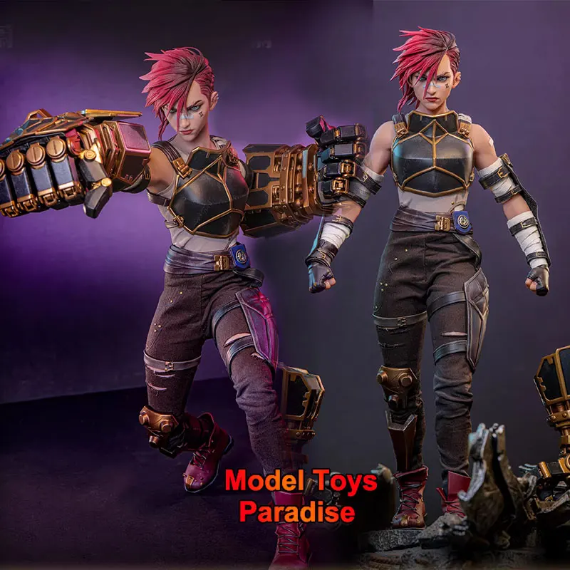 

Hot Toys TMS138 1/6 Collectible Toys Piltover Enforcer Vi League of Legends Arcane Woman Soldier 12inch Action Figure Model Gift