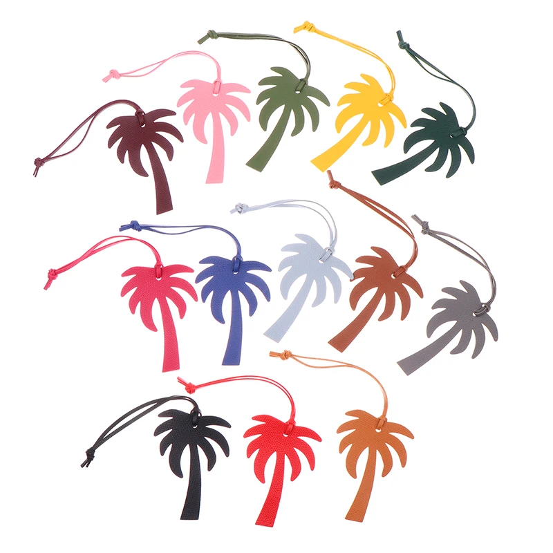 1pc Coconut Tree Leather Bag Pendant Coconut Tree Shape Leather Bag Pendant Jewelry Accessories Pendant