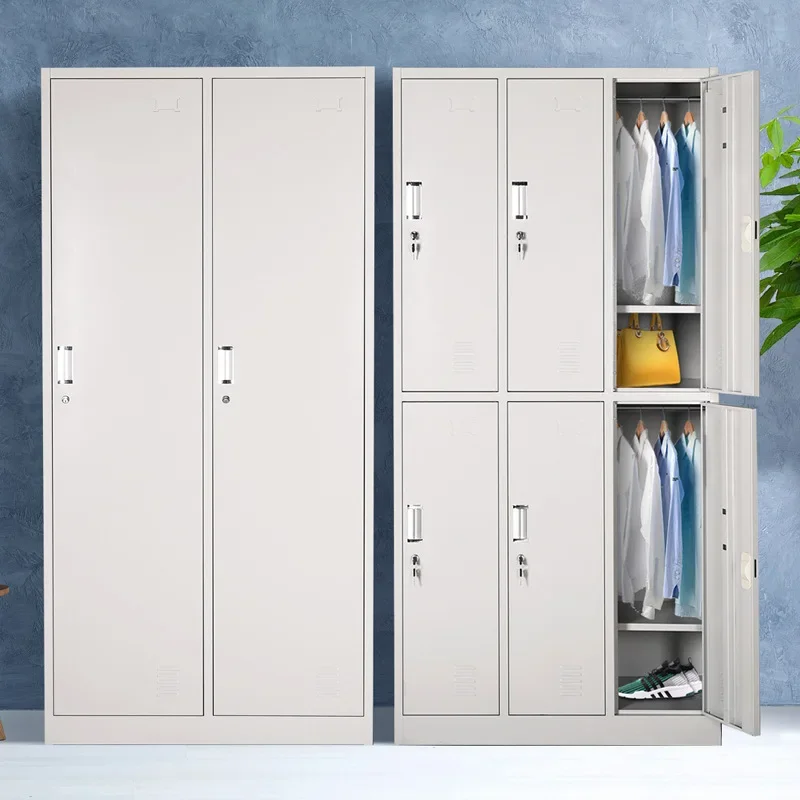 Steel changing cabinet, employee dormitory, four door lockable work clothes cabinet, six door storage and storage cabinet, disas