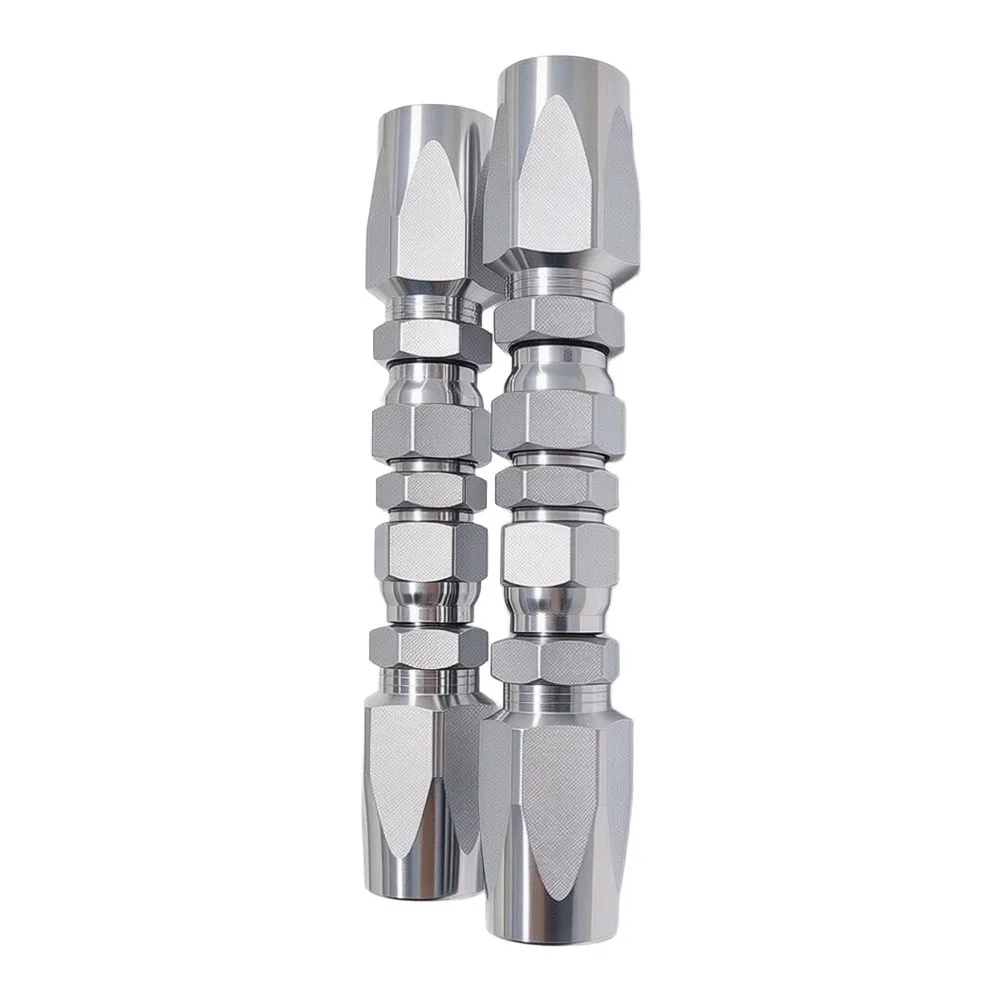 For JIC 37 Degree Swivel Hydraulic Hose Fitting Set for R2 R16 2 Wire Hoses 1/4 3/8 1/2 Inch ID 4000 PSI Rated