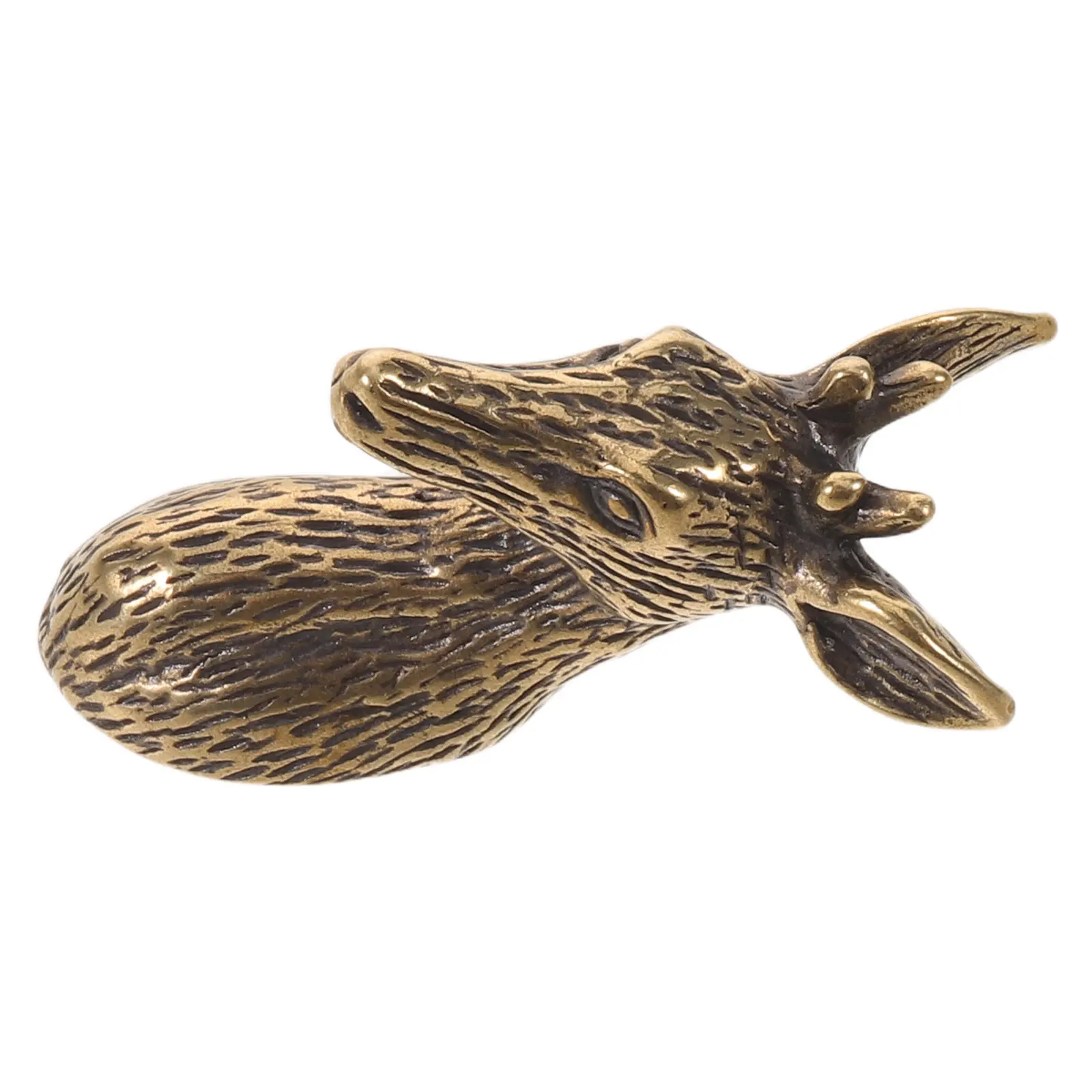 Bronze Brass Deer Head Cabinet Handle – Vintage Animal Drawer Pull for Kitchen, Wardrobe & Furniture