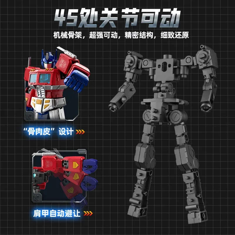 In Stock Hasbro Blokees Transformation G1 Optimus Prime Action Edition Assembling Movable Anime Figure Action Figure Model Toys