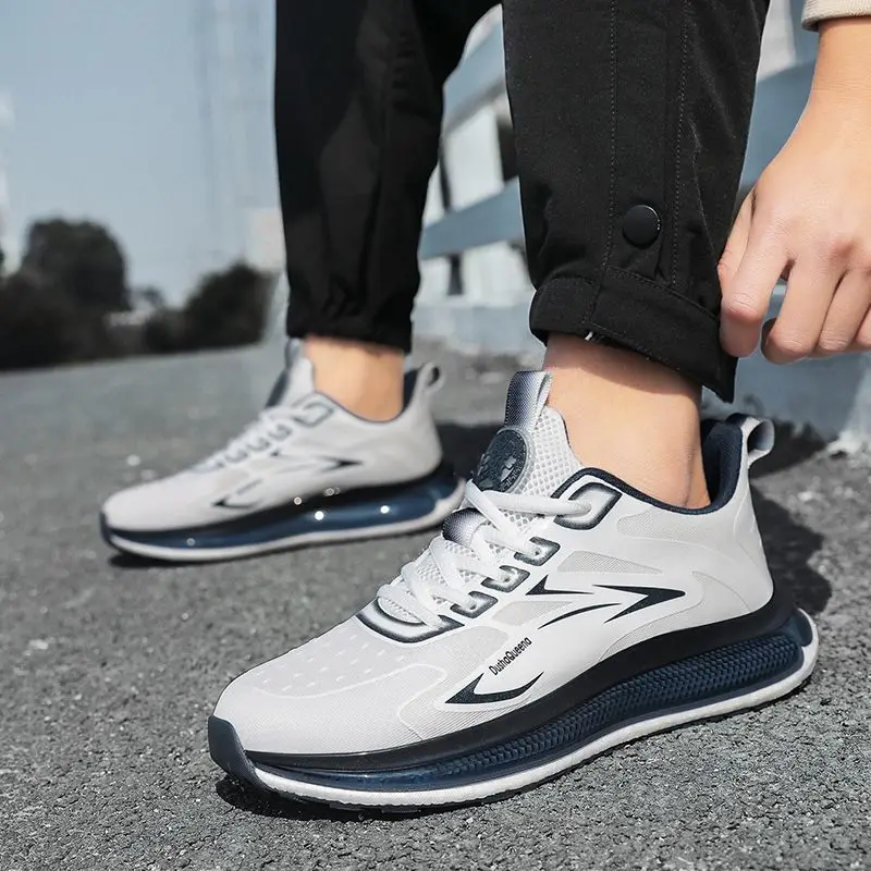 

Breathable Running Mesh Upper Male Sports Shoes Stylish Comfortable Walking Korean High Quality Men's Casual Sneakers on Sale