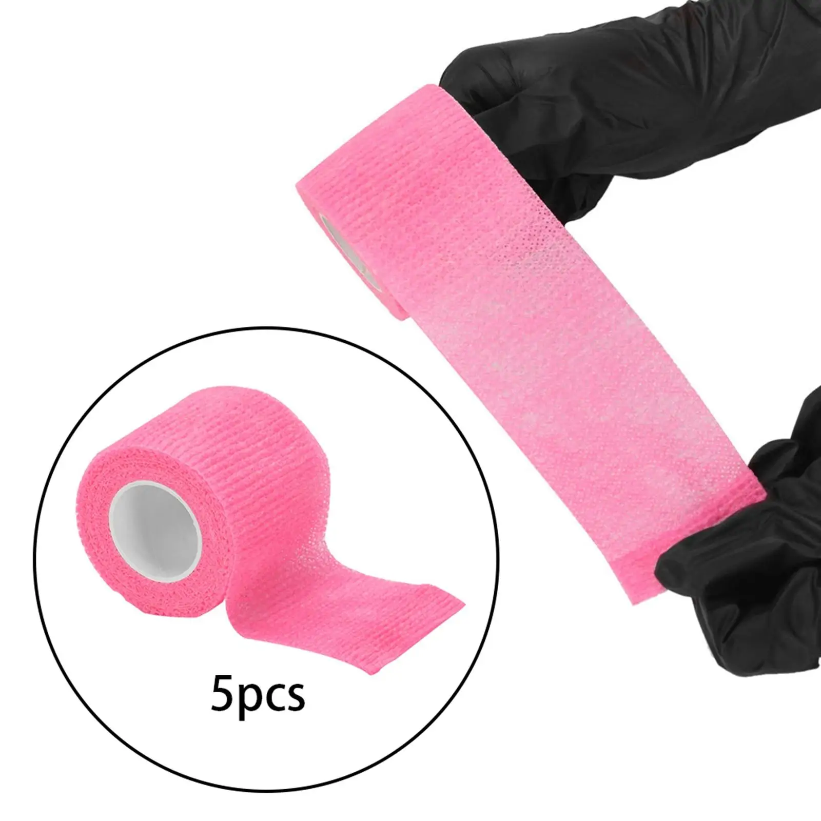 5 Pieces Self Bandage Wrap, Grip Cover Tape First Aid Accessory