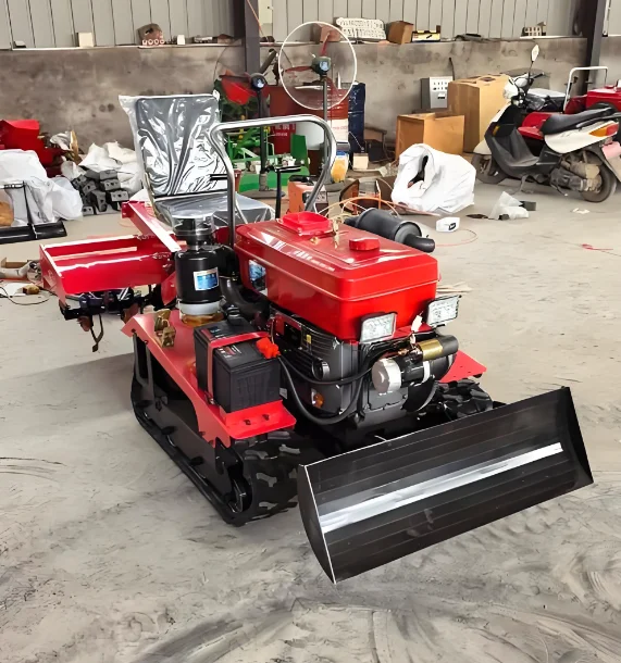 Direct From Chinese Manufacturer: Brand-new 25–50 HP Crawler Rotary Tiller, Compatible with Various Agricultural Implements.