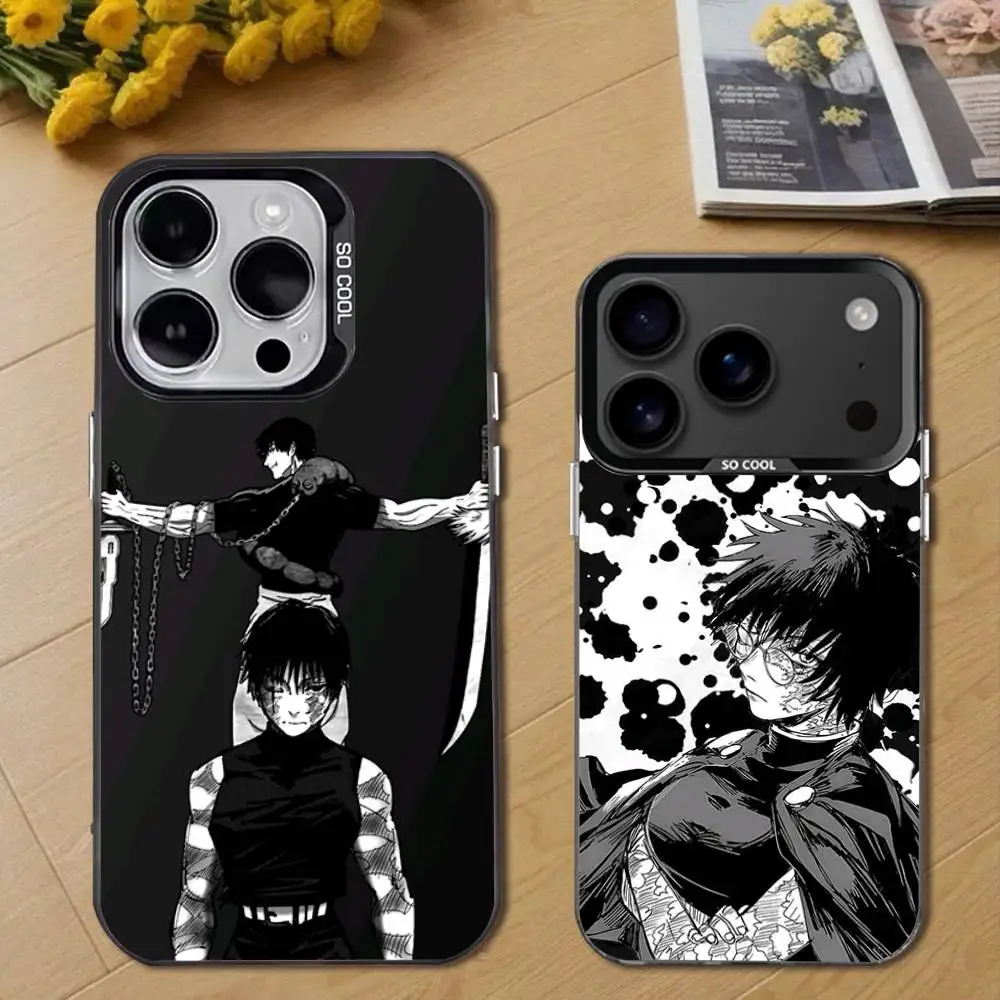 

M-Maki Zenin Jujutsu Kaisen Phone Case For iPhone 17,16,15,14,13,12,11,Pro,Max,Plus,E,Air,Mini Black Tpu Cover