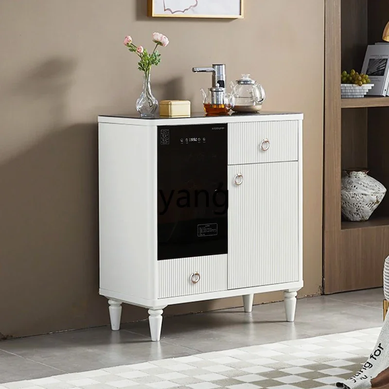 LT American solid wood tea bar machine light luxury fully automatic intelligent belt disinfection water dispenser side cabinet