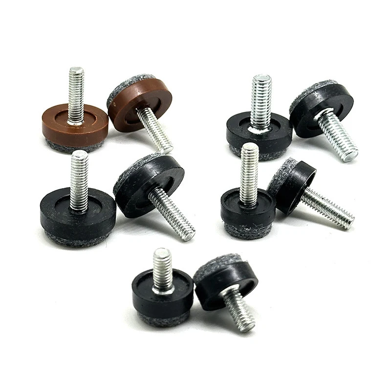 4/8Pcs Felt Adjustable Round Furniture Leg Screws Anti Slip M6 M8 Table Chair Cabinet Balance Feet Pads· image 3
