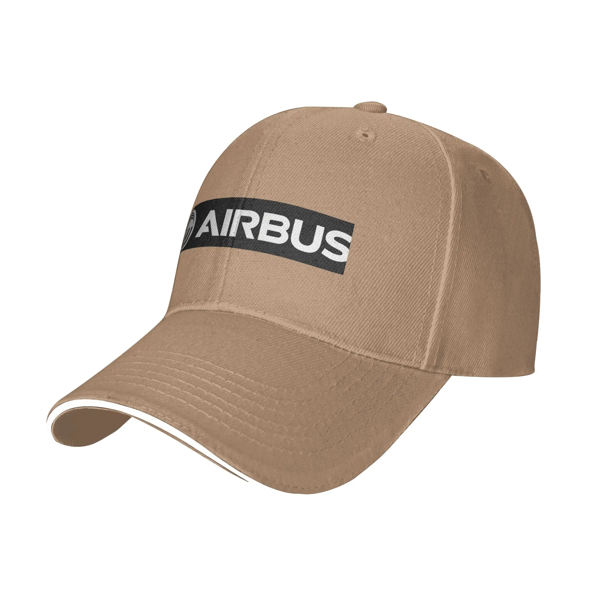 Image of Weiße Kappe mit Airbus-Logo, lässige Baseballkappen, verstellbare Mütze, Hip-Hop-Sommer-Unisex-Baseballmützen, anpassbar