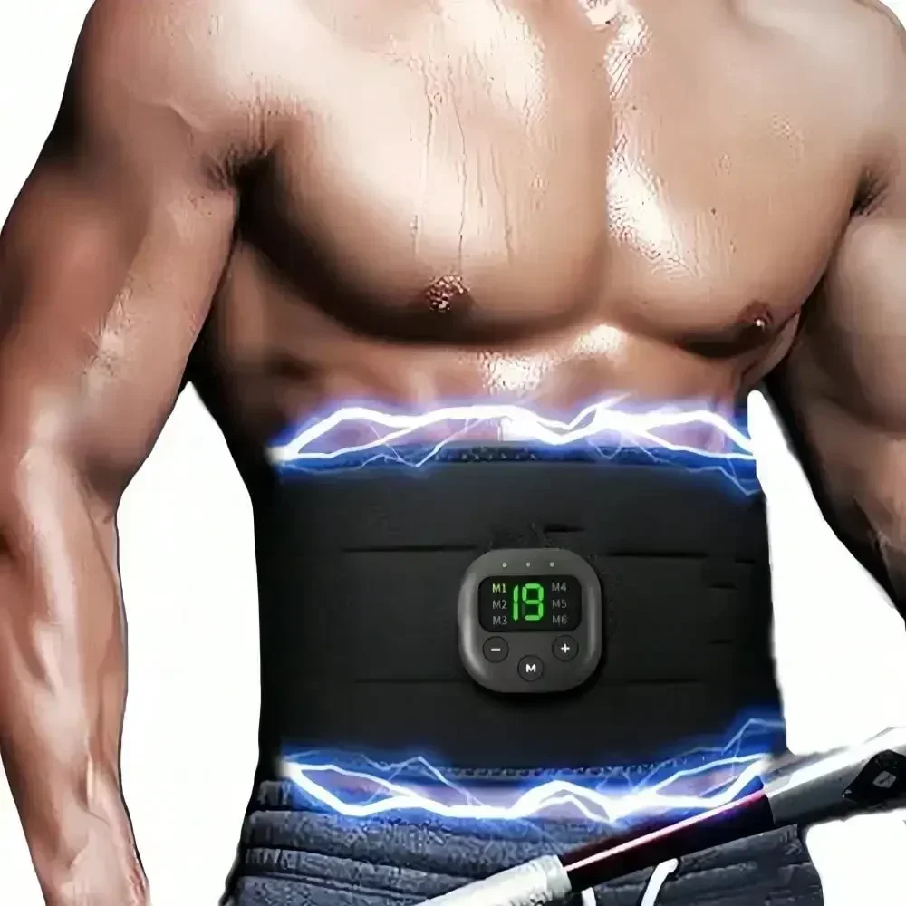 Smart Electric Muscle Massager, Abdominal Muscle Patch, Fitness Shaping Massage Belt, Graphene Waist Belt