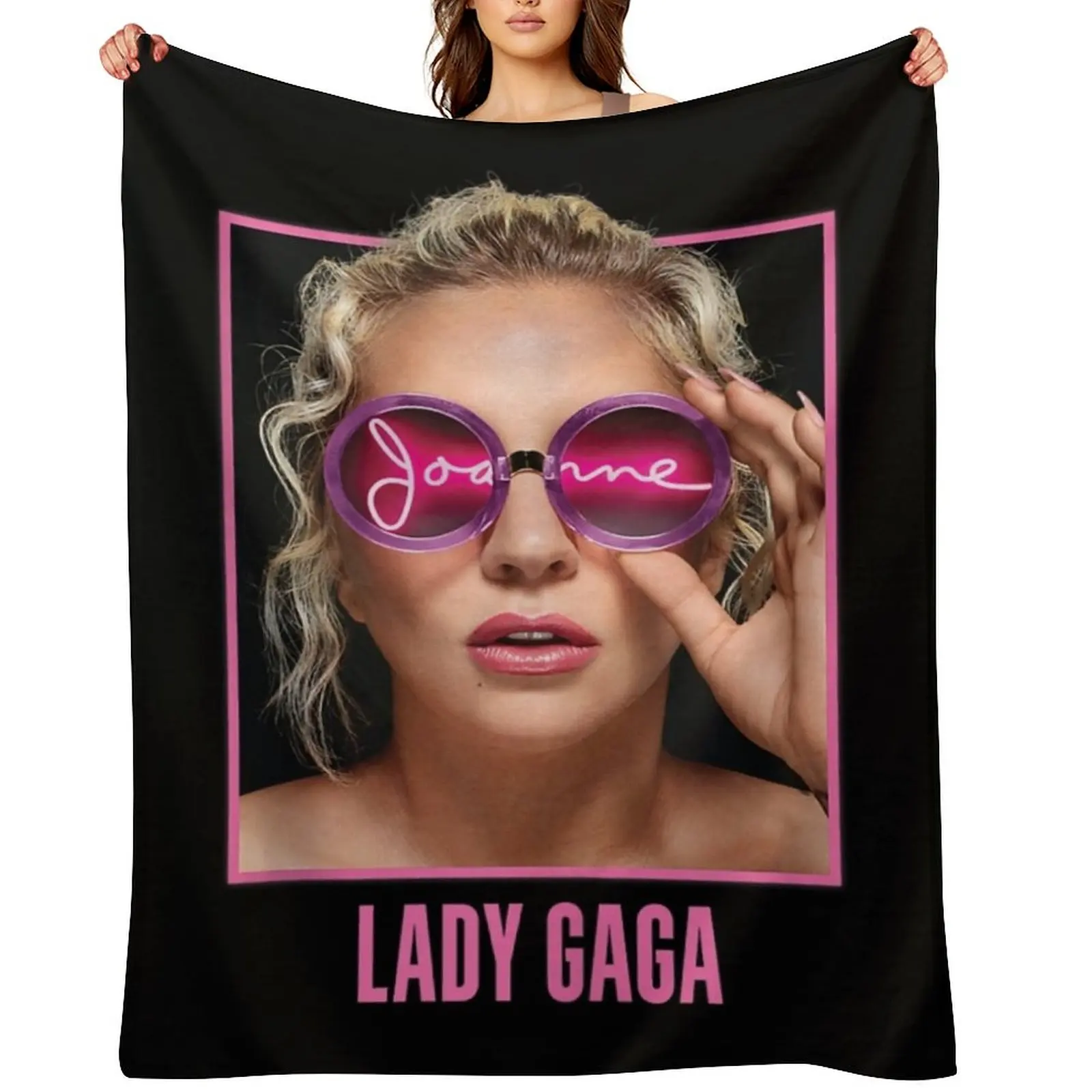 

Lády Gágá Joanne Glasses Throw Blanket heavy to sleep Custom Bed For Baby Blankets