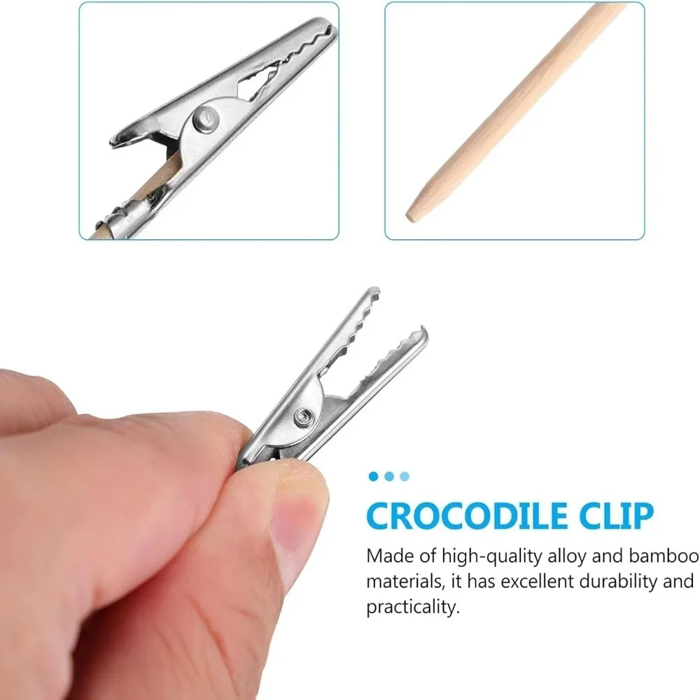10/20PCS Metal Rubber Model Painting Stand Modeling Tools Detachable Gundam Model Tools Long-tailed Wood Stick Updated Design
