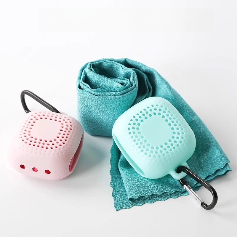 

Instant Cooling Towel - Reusable Ice Neck Wrap for Sports & Outdoor, Quick-Dry Cooling Scarf with Food-Grade Silicone Case