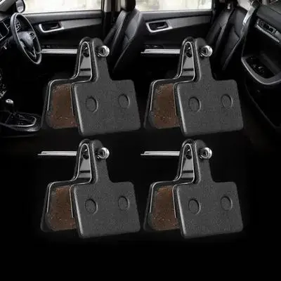 

Pads 4 Pairs Lightweight Bike Heat Resistant Copper Semi Metallic Ring Disc Brake Pad High Friction