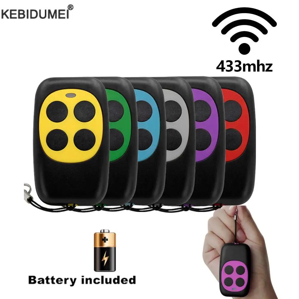 433mhz cópia de controle remoto 4 teclas código grabber clone portão chave fob comando transmissor manual abridor de porta de garagem elétrica