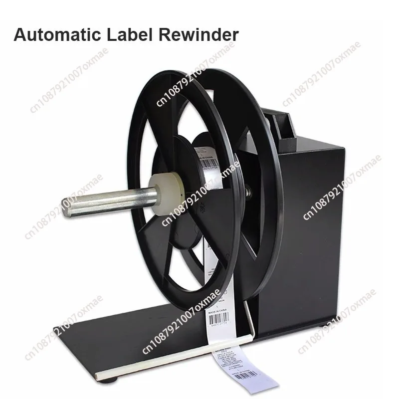 Automatic Label Rewinder Machine Speed Adjustable Tag Rewinder Two-Way Rewinder Self-Adhesive Barcode Machine