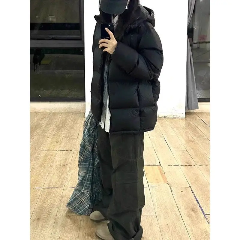 

Длинные женские пуховики-парки без рукавов, выше колена, с радужными светоотражающими вставками, в стиле университетской куртки, с подогревом, привлекательные, повседневные, Ins