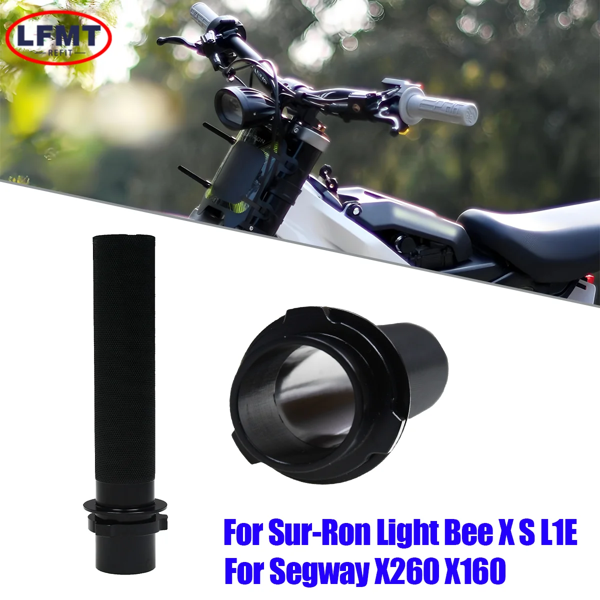 For Surron Sur Ron Segway X260 X160 Motorcycle Aluminum Throttle Tube Handle Twist Grip Accelerator Lightbee Light Bee X S L1E