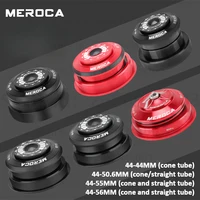 MEROCA MTB auriculares de bicicleta CNC 1/8 ""-1 1/2"" 1,5 cónico 28,6 tubo recto horquilla de bicicleta rodamiento de dirección interno 44mm-50.6mm