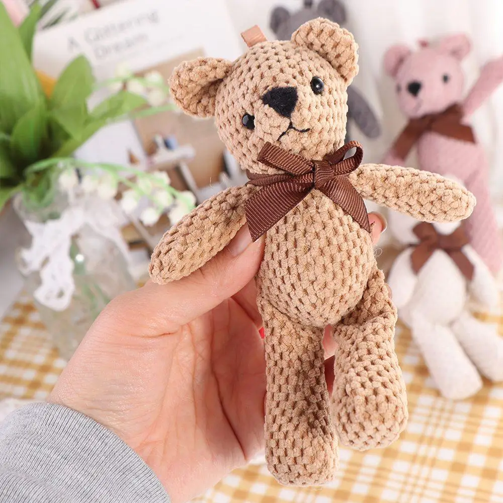 Regalo de cumpleaños lindo colgante de llave decoraciones de juguete colgante de felpa juguetes suaves oso juguetes de peluche oso juguete de peluche animales de peluche