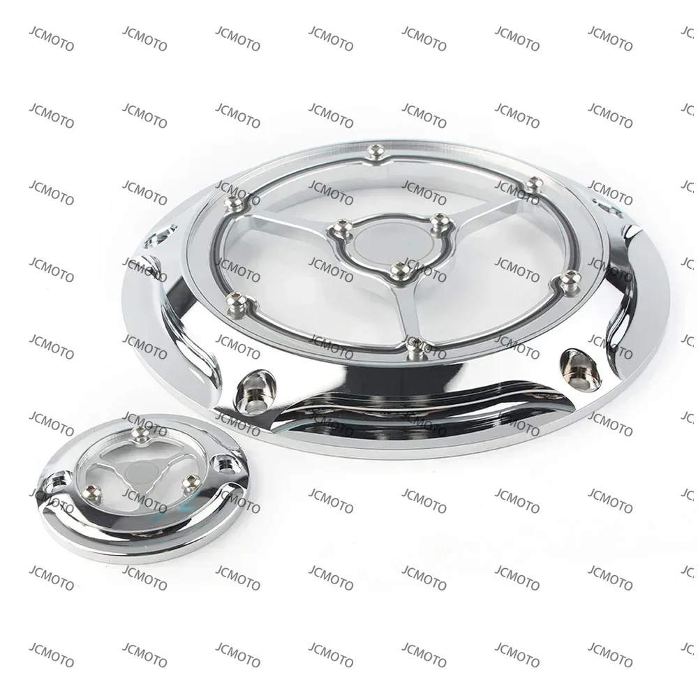 

Chrome For Harley Touring FLHR FLH FLHT 2014 2015 2016 2017 2018 Motorcycle Accessories RSD Derby Cover Timing Timer Cover