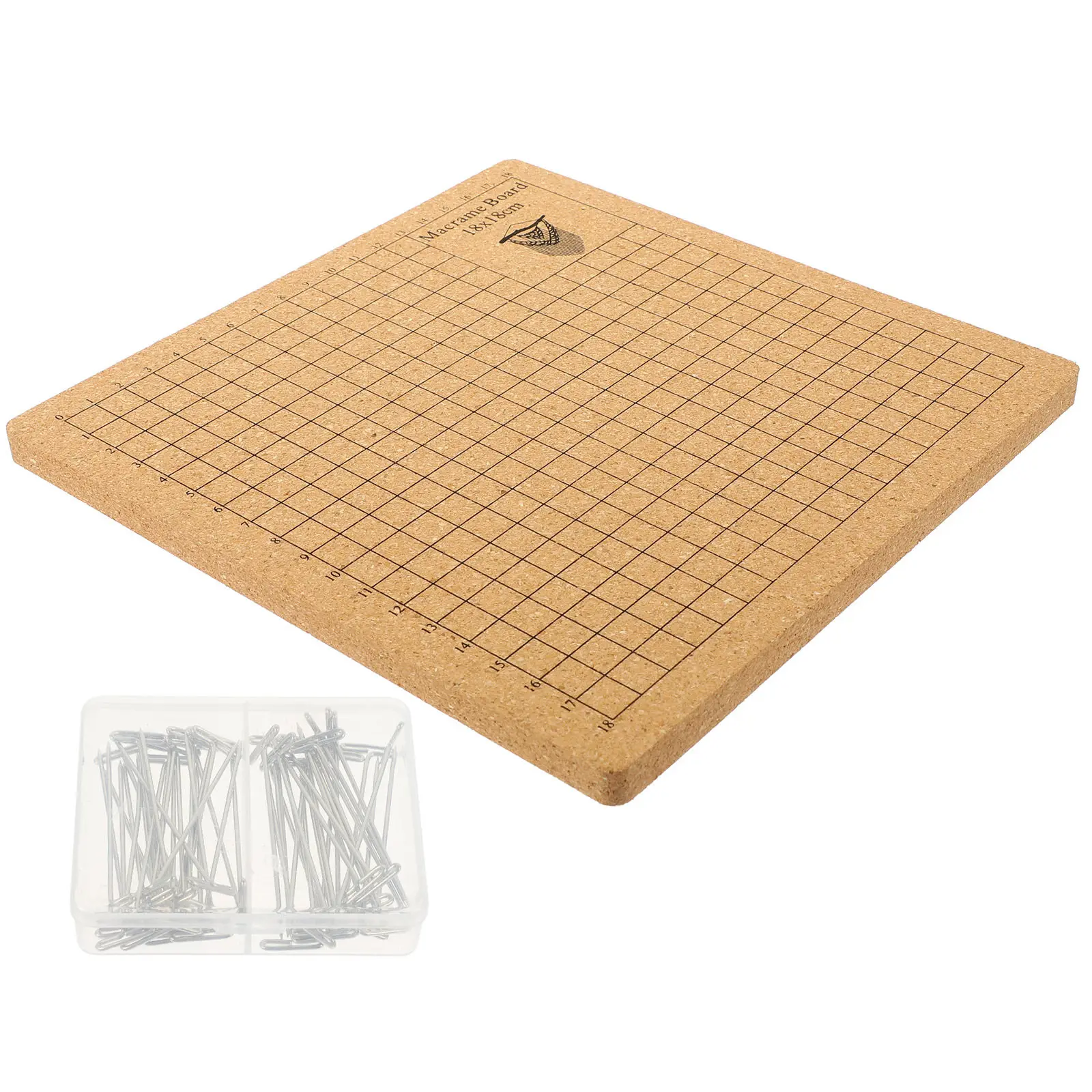 1Set Cork Board Macrame Knotting Craft Measuring Bracelet Pins Macrame Supplies Knotting Project Board