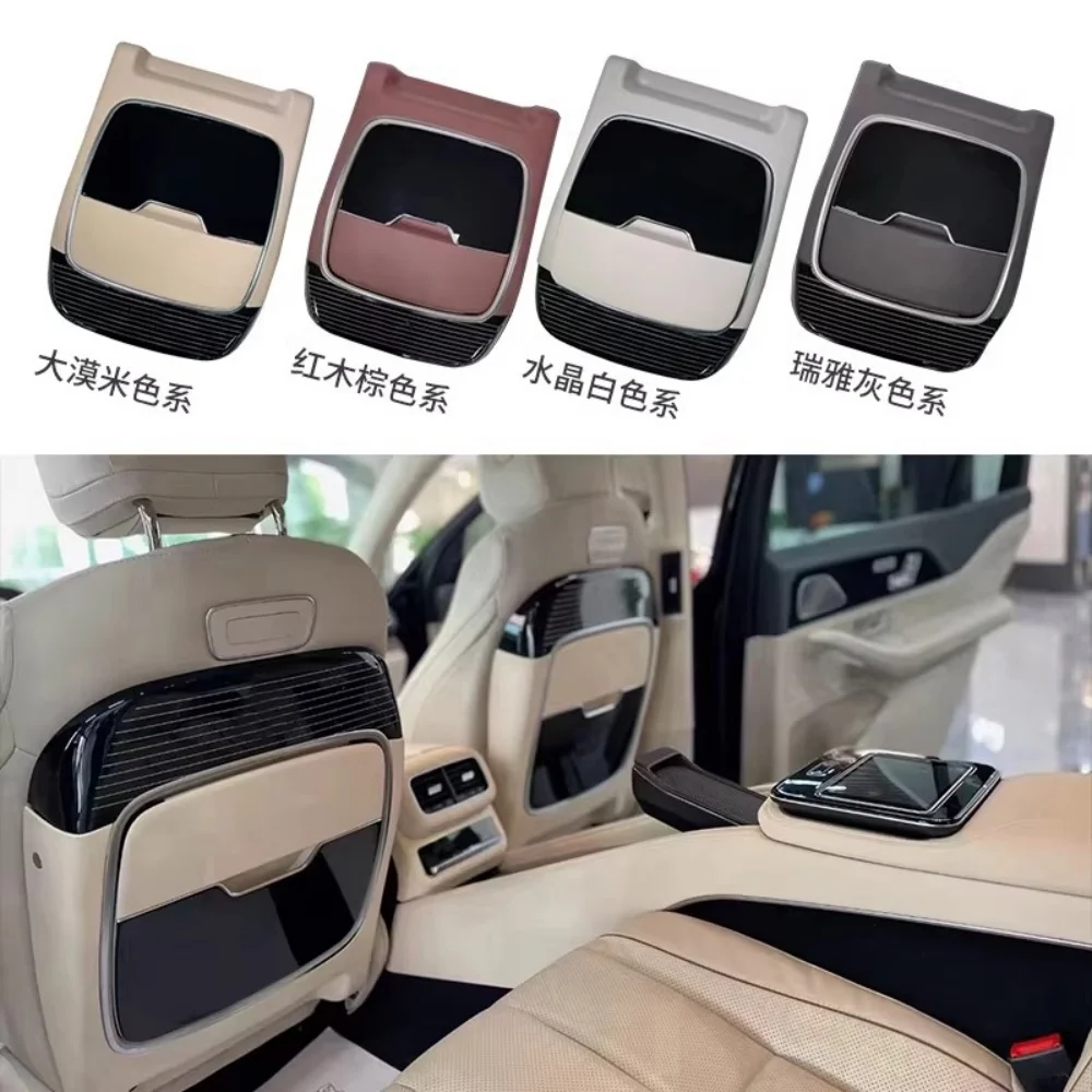 For Mercedes benz GLS GLE S-Class Maybach Electric Folding Seat Back Table Board with Wireless Charging Modification Accessories